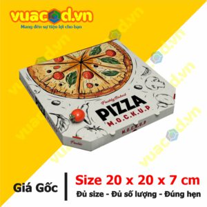 In hộp giấy đựng pizza